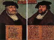 CRANACH, Lucas the Elder Portraits of Johann I and Frederick III the wise, Electors of Saxony dfg oil painting picture wholesale